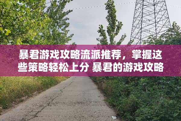 暴君游戏攻略流派推荐，掌握这些策略轻松上分 暴君的游戏攻略流派推荐