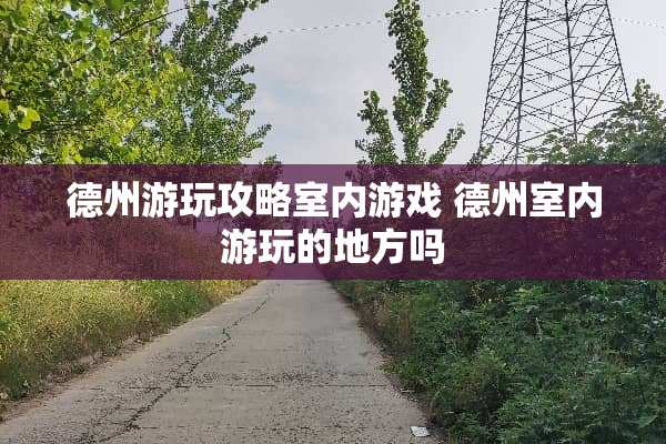 德州游玩攻略室内游戏 德州室内游玩的地方吗