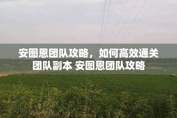 安图恩团队攻略，如何高效通关团队副本 安图恩团队攻略