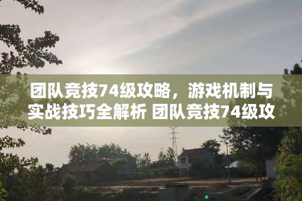 团队竞技74级攻略，游戏机制与实战技巧全解析 团队竞技74级攻略游戏