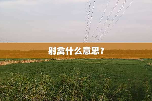射禽什么意思？