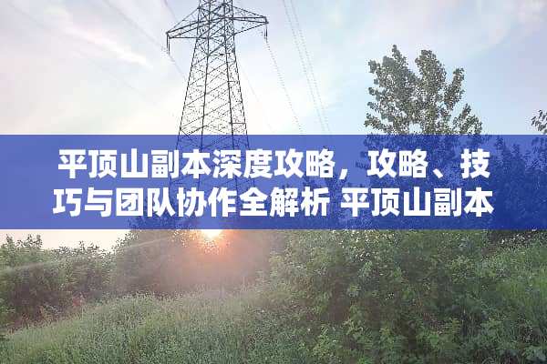 平顶山副本深度攻略，攻略、技巧与团队协作全解析 平顶山副本攻略
