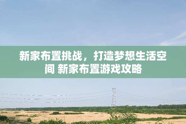 新家布置挑战，打造梦想生活空间 新家布置游戏攻略