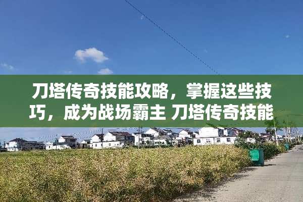 刀塔传奇技能攻略，掌握这些技巧，成为战场霸主 刀塔传奇技能
