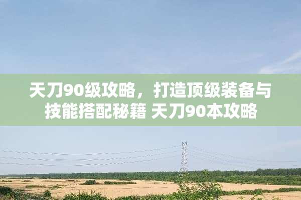 天刀90级攻略，打造**装备与技能搭配秘籍 天刀90本攻略