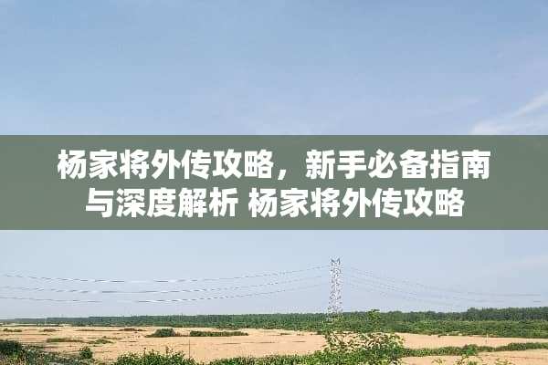 杨家将外传攻略，新手必备指南与深度解析 杨家将外传攻略