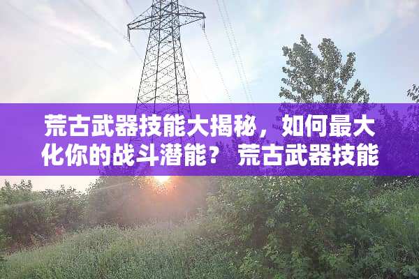 荒古**技能大揭秘，如何最大化你的战斗潜能？ 荒古**技能