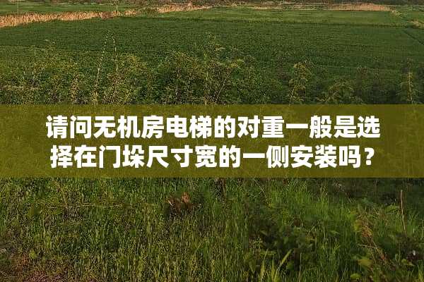 请问无机房电梯的对重一般是选择在门垛尺寸宽的一侧安装吗？