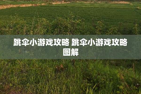 跳伞小游戏攻略 跳伞小游戏攻略图解