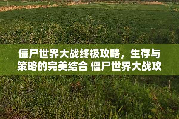 僵尸世界大战终极攻略，生存与策略的完美结合 僵尸世界大战攻略