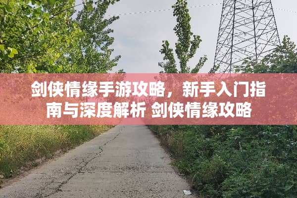剑侠情缘手游攻略，新手入门指南与深度解析 剑侠情缘攻略