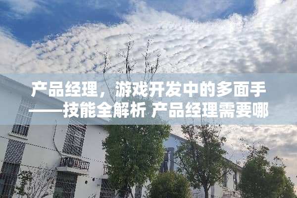 产品经理，游戏开发中的多面手——技能全解析 产品经理需要哪些技能