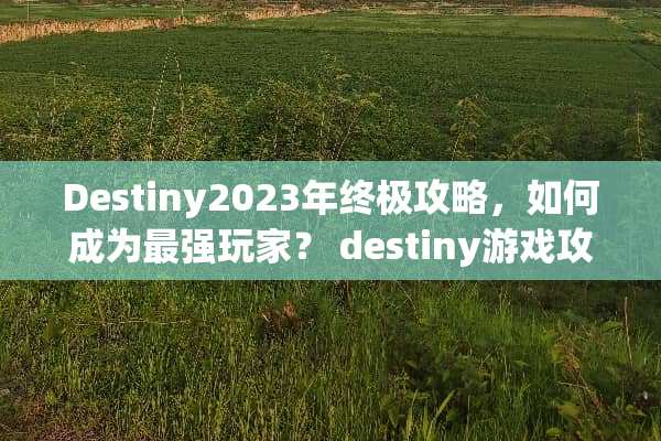 Destiny2023年终极攻略，如何成为最强玩家？ destiny游戏攻略