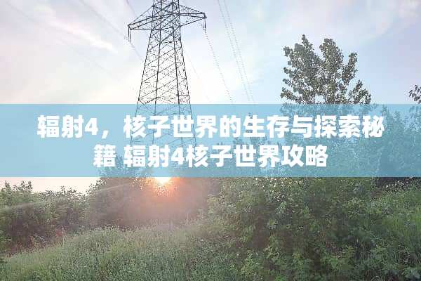 辐射4，核子世界的生存与探索秘籍 辐射4核子世界攻略