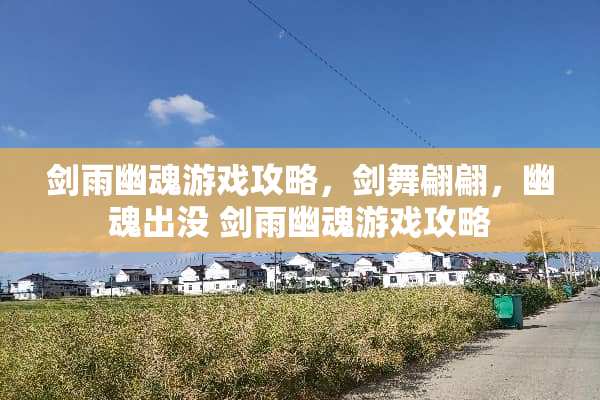 剑雨幽魂游戏攻略，剑舞翩翩，幽魂出没 剑雨幽魂游戏攻略