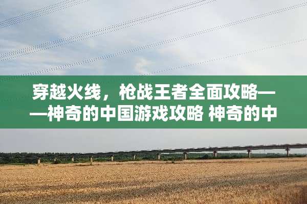 穿越火线，*战王者全面攻略——神奇的中国游戏攻略 神奇的中国游戏攻略