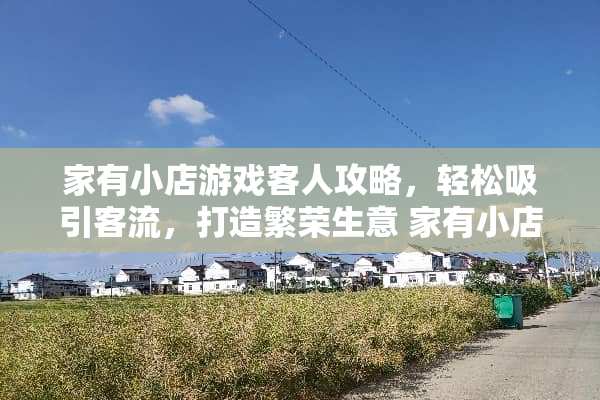 家有小店游戏客人攻略，轻松吸引客流，打造繁荣生意 家有小店游戏客人攻略