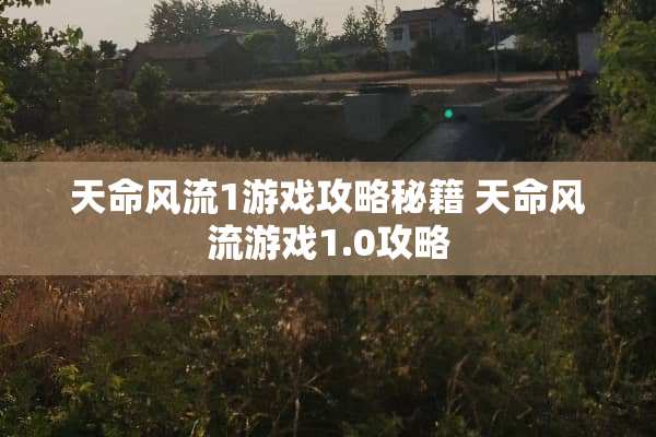 天命**1游戏攻略秘籍 天命**游戏1.0攻略