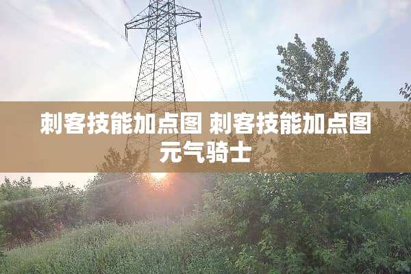 刺客技能加点图 刺客技能加点图元气骑士
