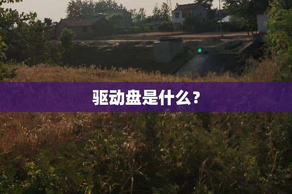 驱动盘是什么？