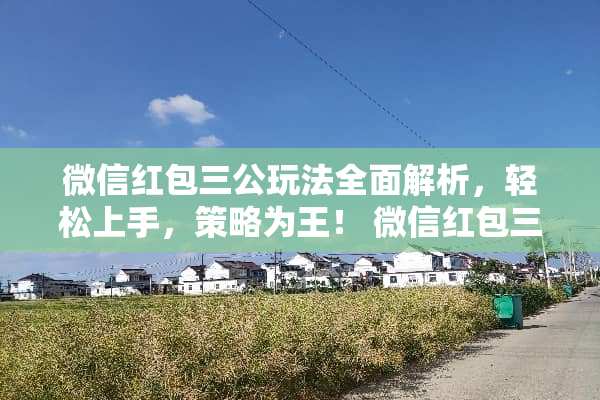 微信红包三公玩法全面解析，轻松上手，策略为王！ 微信红包三公玩法介绍