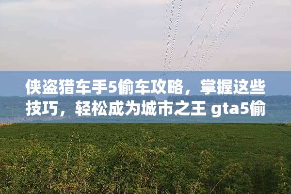 侠盗猎车手5偷车攻略，掌握这些技巧，轻松成为城市之王 gta5偷车攻略