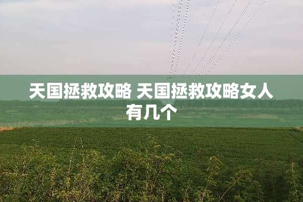 天国拯救攻略 天国拯救攻略女人有几个