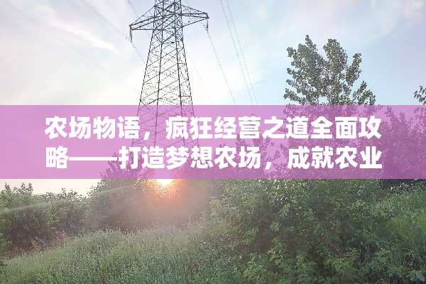 农场物语，疯狂经营之道全面攻略——打造梦想农场，成就农业帝国 经营类游戏攻略