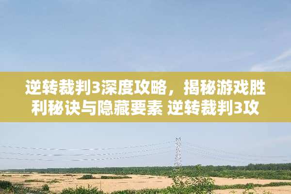 逆转裁判3深度攻略，揭秘游戏胜利秘诀与隐藏要素 逆转裁判3攻略