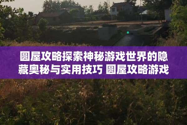 圆屋攻略探索神秘游戏世界的隐藏奥秘与实用技巧 圆屋攻略游戏