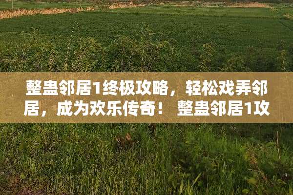 整蛊邻居1终极攻略，轻松戏弄邻居，成为欢乐传奇！ 整蛊邻居1攻略