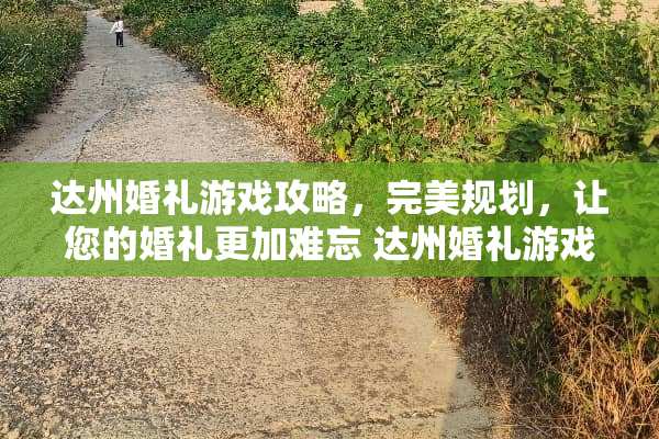 达州婚礼游戏攻略，完美规划，让您的婚礼更加难忘 达州婚礼游戏攻略