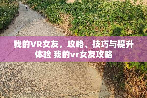我的VR女友，攻略、技巧与提升体验 我的vr女友攻略