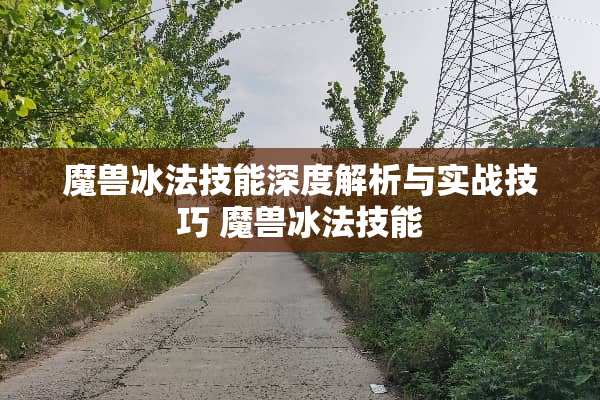 魔兽冰法技能深度解析与实战技巧 魔兽冰法技能