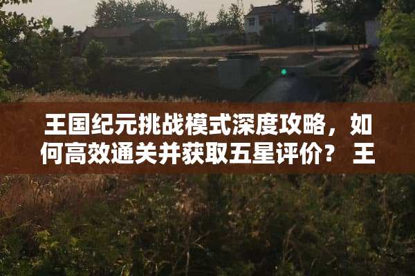 王国纪元挑战模式深度攻略，如何高效通关并获取五星评价？ 王国纪元挑战模式攻略