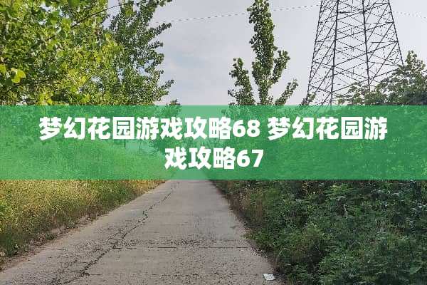 梦幻花园游戏攻略68 梦幻花园游戏攻略67