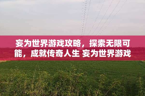 妄为世界游戏攻略，探索无限可能，成就传奇人生 妄为世界游戏攻略