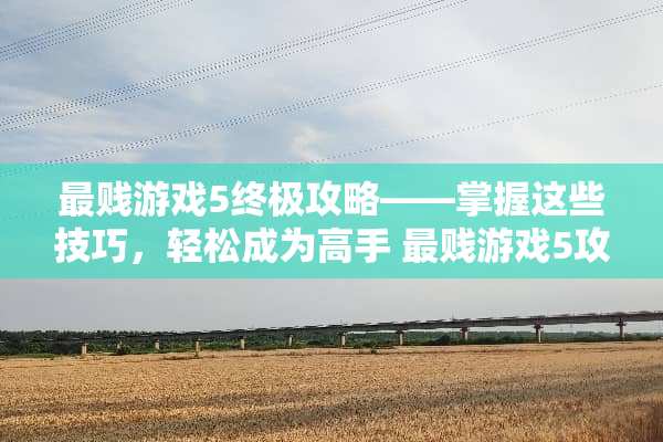 最贱游戏5终极攻略——掌握这些技巧，轻松成为高手 最贱游戏5攻略40
