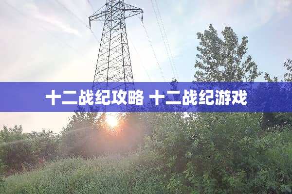 十二战纪攻略 十二战纪游戏