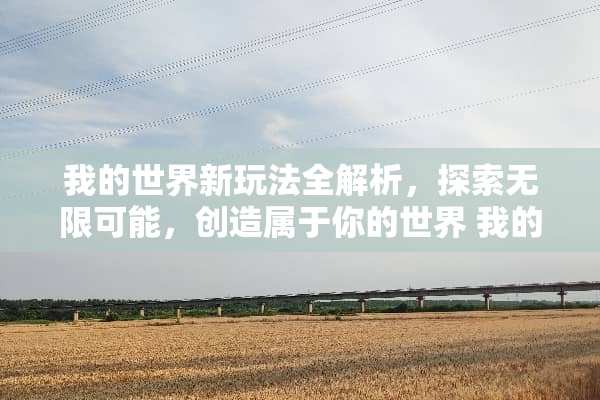 我的世界新玩法全解析，探索无限可能，创造属于你的世界 我的世界新玩法