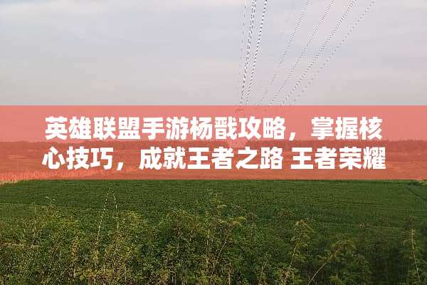 英雄联盟手游杨戬攻略，掌握核心技巧，成就王者之路 王者荣耀杨戬攻略