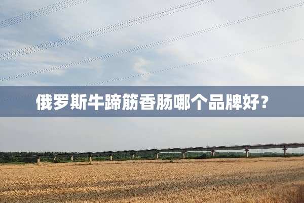 俄罗斯牛蹄筋香肠哪个品牌好？
