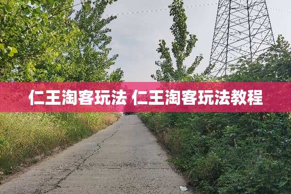 仁王淘客玩法 仁王淘客玩法教程