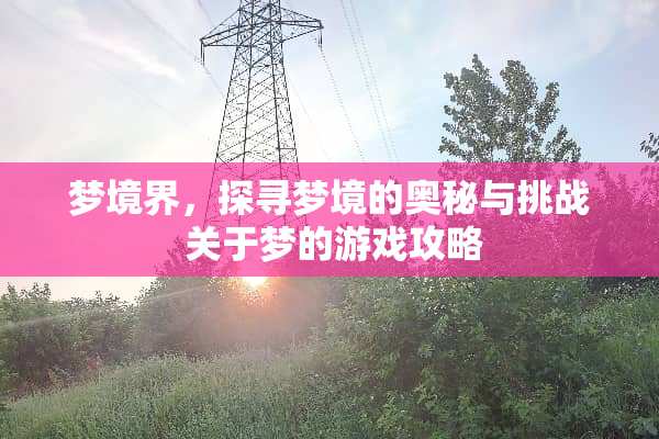 梦境界，探寻梦境的奥秘与挑战 关于梦的游戏攻略