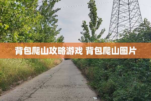 背包爬山攻略游戏 背包爬山图片