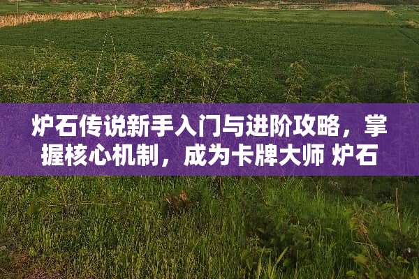 炉石传说新手入门与进阶攻略，掌握核心机制，成为卡牌大师 炉石传说玩法教程