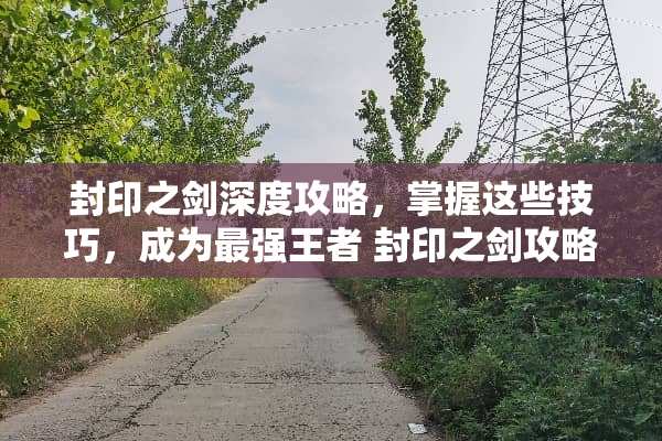 封印之剑深度攻略，掌握这些技巧，成为最强王者 封印之剑攻略
