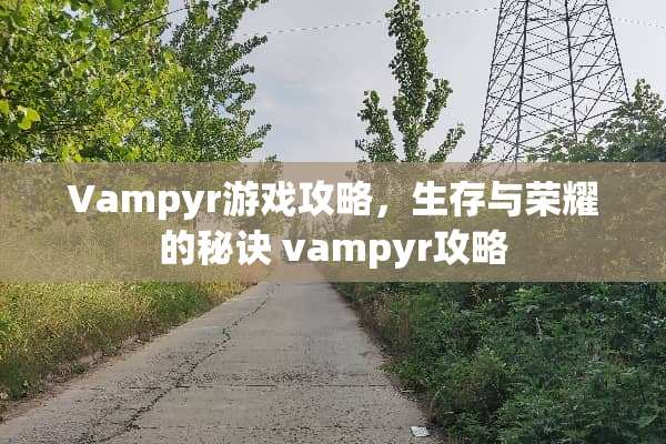 Vampyr游戏攻略，生存与荣耀的秘诀 vampyr攻略
