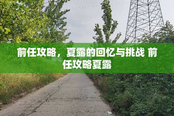 前任攻略，夏露的回忆与挑战 前任攻略夏露