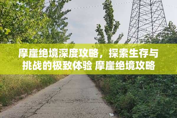 摩崖绝境深度攻略，探索生存与挑战的极致体验 摩崖绝境攻略